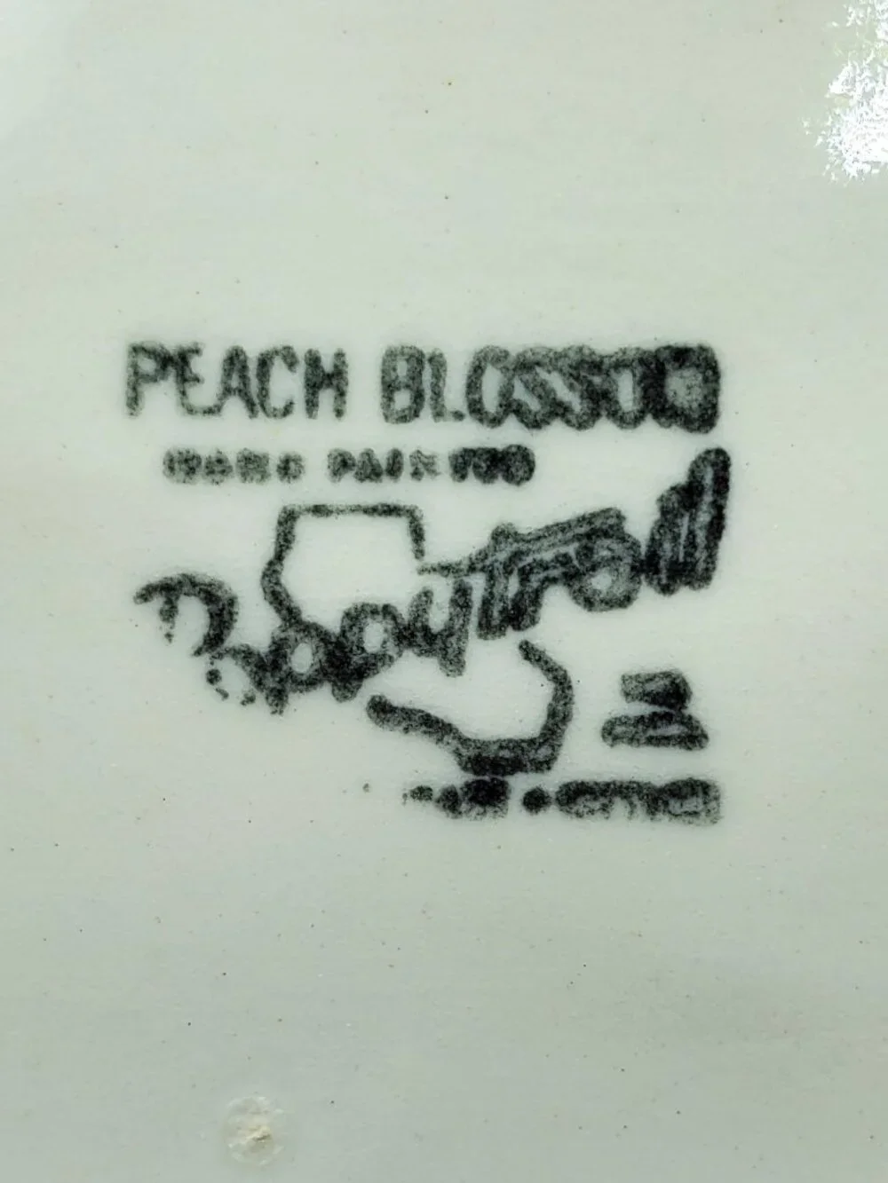 Metlox Peach Blossom Poppytrail Vernon Covered Butter Dish Lidded Butter Keeper